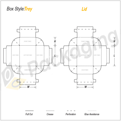 Custom Double Wall Tray Lid Boxes