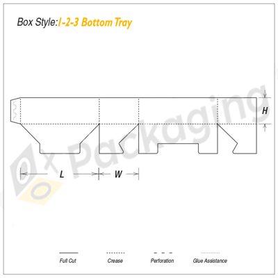 Custom 1-2-3 Bottom Tray Boxes