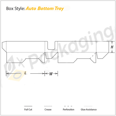 Custom Auto Bottom Tray Boxes