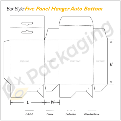 Custom Five Panel Hanger Auto Boxes