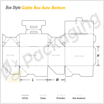 Custom Gable Auto Bottom Boxes