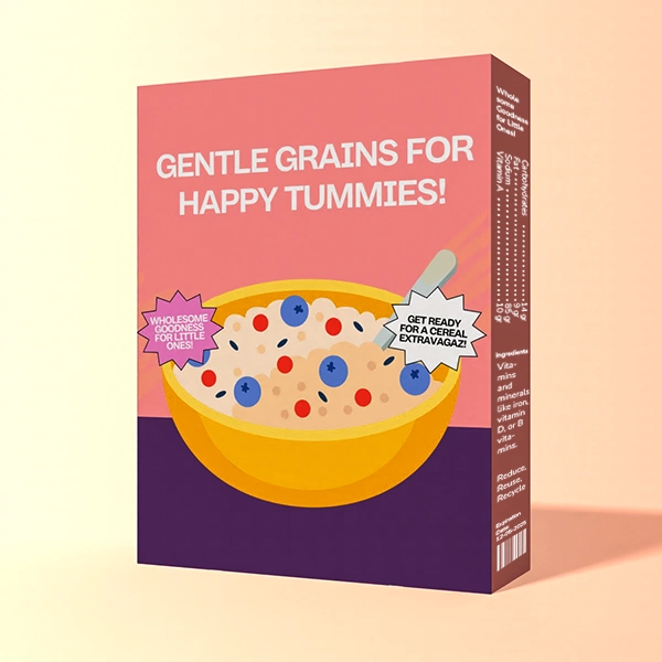 Custom Printed Baby Cereal Packaging Boxes