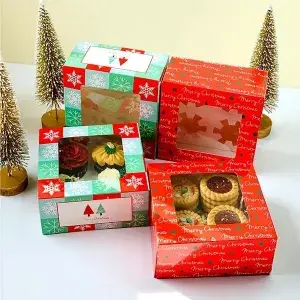 Custom Christmas Cake Packaging Boxes