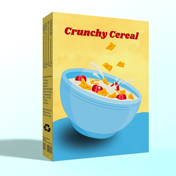 Cardboard cereal boxes