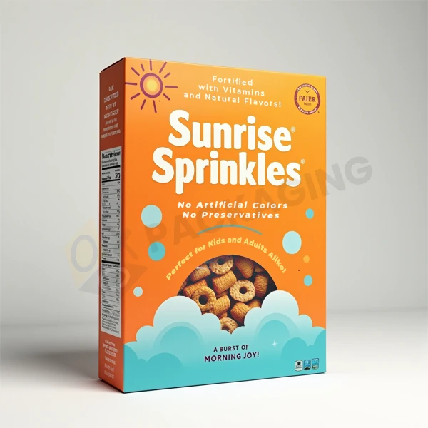 Custom Printed Die Cut Cereal Boxes