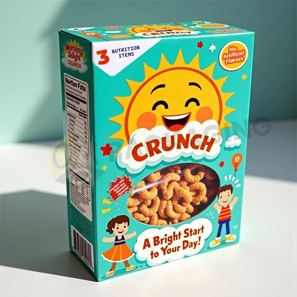 Custom Die Cut Cereal Packaging Boxes