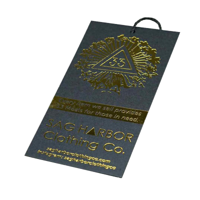 Custom Printed Foil Hang Tags