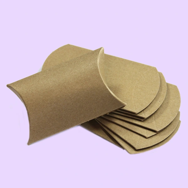 Custom Kraft Paper Pillow Boxes