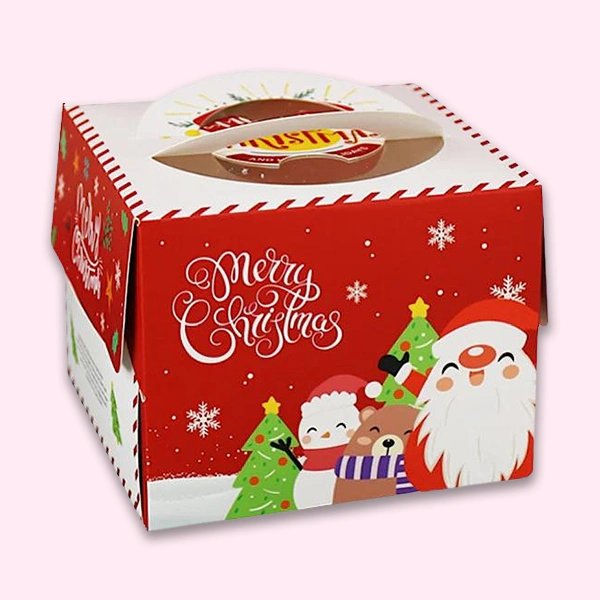 Custom Printed Christmas Cake Boxes