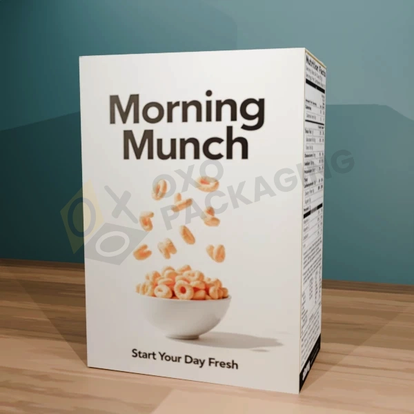 Custom Printed White Cut Cereal Boxes