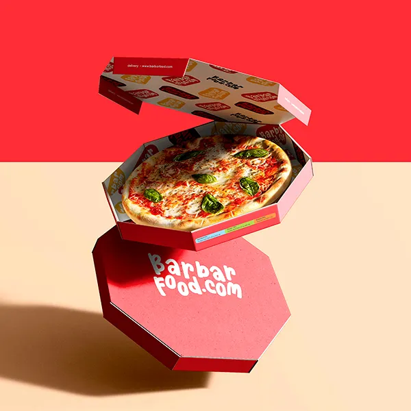 Custom Printed Round Pizza Packaging Boxes