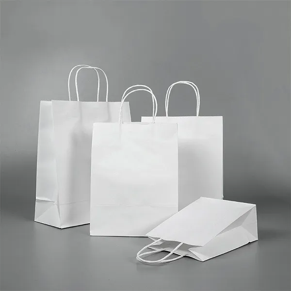 Custom White Paper Bags