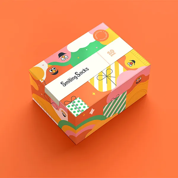 Printed Socks Packaging Boxes