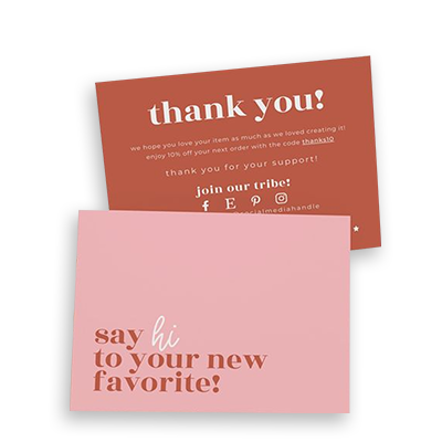 Thank You Card Stickers