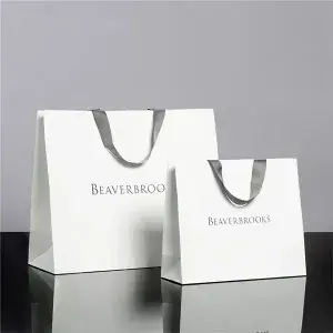 Printed White Paper Bags