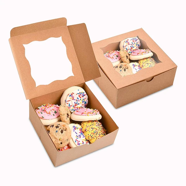 brown bakery boxes